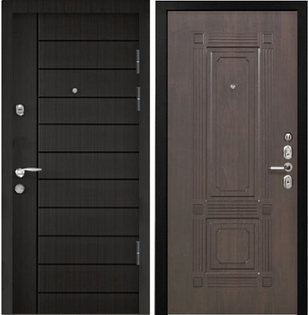 Входная дверь ДМ4 PP Лайн венге №03 / ФЛ-2